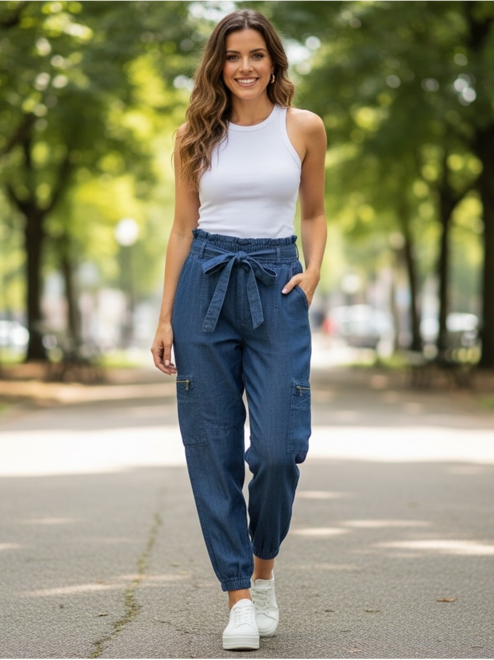 Express Extreme High Rise Jogger Denim